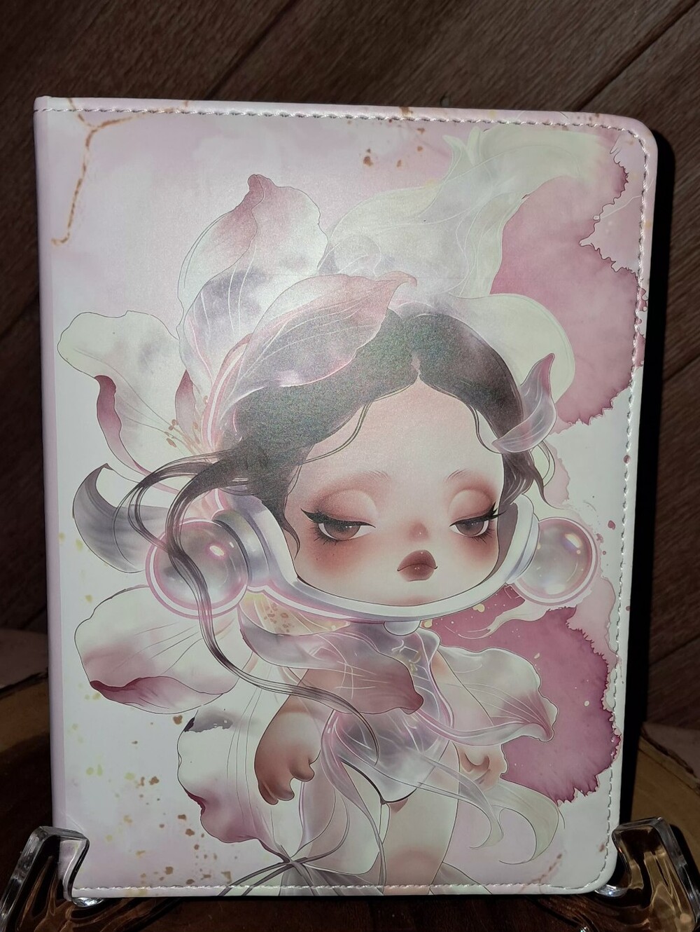 New! SKULLPANDAPU Leather Soft Cover Notebook. Colorful Pages Inside.